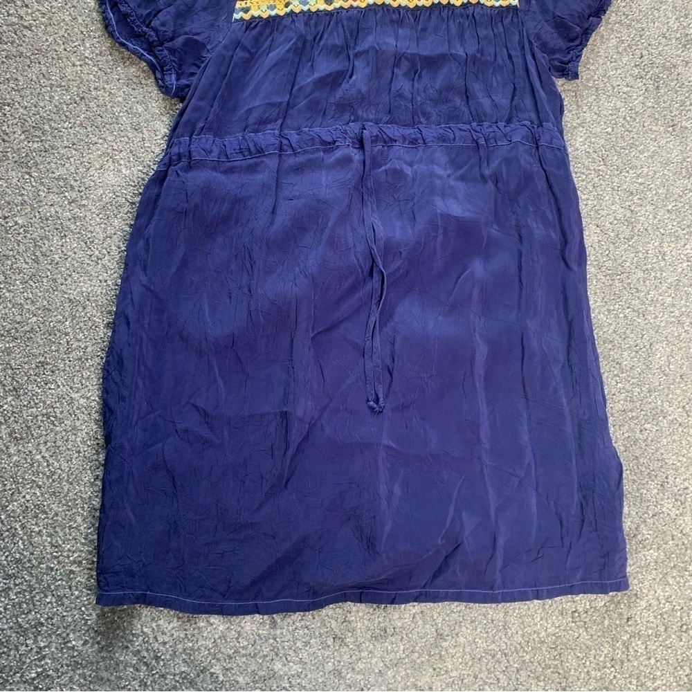 Johnny Was embroidered cap sleeve cinched waist mini dress - Picture 2 of 10